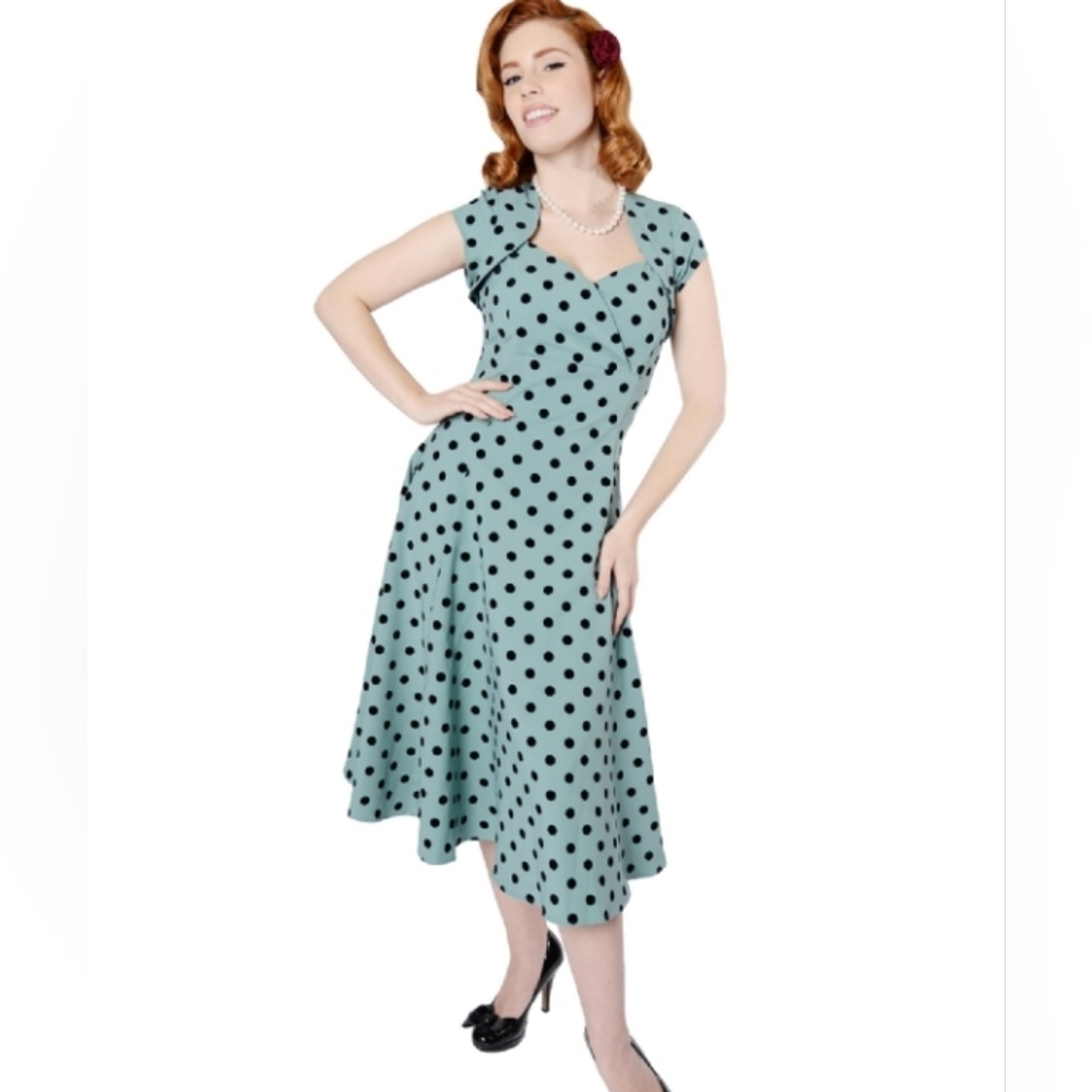 Collectif Polka Dot pinup dress